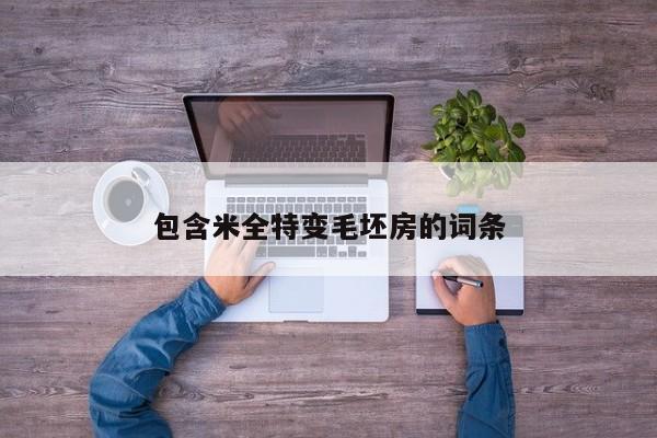 包含米全特变毛坯房的词条